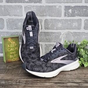 Brooks Launch 8 Womens Running Shoes Black Grey Lavender 1203451B087 Size 8
